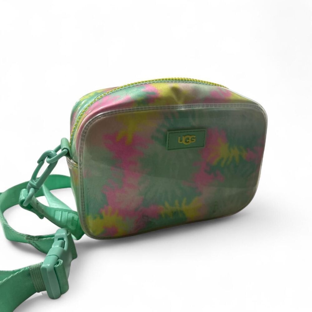 RARE UGG green & pink tie dye crossbody bag: Rare color combo - Picture 2 of 7
